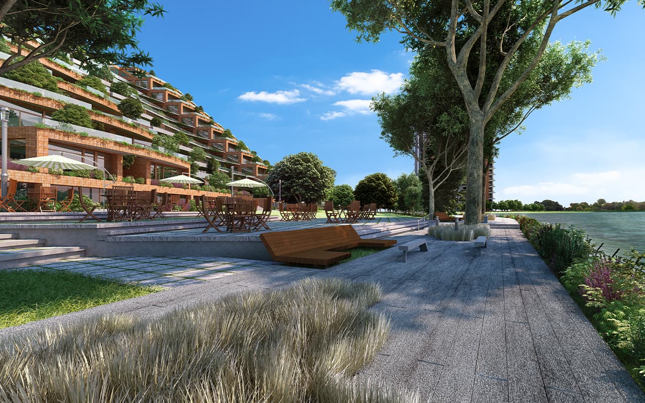 Lakefront residential development in Bangalore